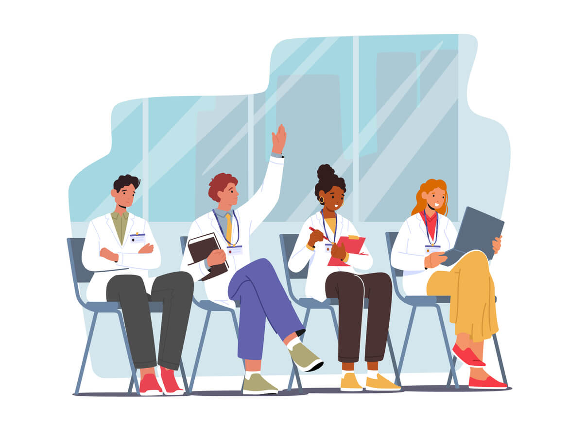 An illustration of medical residents