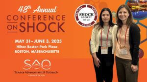 Conference announcement card for the 48th Annual Conference on Shock